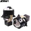 SANVI 3 Inches Bi LED&Laser Projector Lens Headlight 67W 6000k 26000Lux Car Headlamp With Hella G3 G5 Bracket Car Light accessory