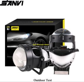 Sanvi 3" Bi LED projector lens headlight with Hella 3R 70W 6000K 30000LM Auto LED Projector Headlamp Car light Retrofit Conversion Kit