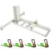 1800 Lb. Capacity Motorcycle Stand/Wheel Chock; adjustable heavy duty with 4 sets tie down