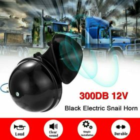 300DB Loud Electric Horn Trumpet for Car Motorcycle Truck Train Boat Universal