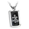 Hip Hop Rock Motorcycle Engraved Pendant Necklace for Men Cross Pendant Neck Chain Jewelry Gift Fashion Jewelry