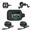 MT30 New Motorcycle Dash Cam 1080P Full HD Front Rear View Camera Waterproof Motorcycle Dual-Lens Driving GPS Recorder Box built in 32GB