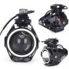 Motorcycle Headlight Cree U7 DRL Fog Lights Driving Running Light with Angel Eyes Lights Ring Front Spotlight Strobe Flashing White Light and Switch