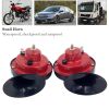 1 Pair 300DB Super Train Horn For Truck Car Boat Motorcycle 12V Electric Horn US