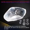 Sanvi Hot Sale S8 2pcs Bi LED Projector Lens Headlights 40w 12v 6000k in Car/Motorcycle Auto Lighting System Universal Fitting Highh Brightness LED He