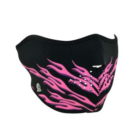 WNFM054H ZAN&reg; Half Mask- Neoprene- Pink Flames