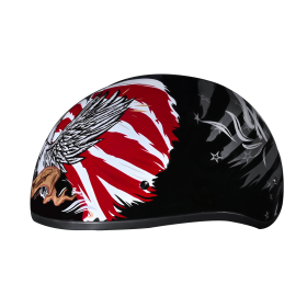 D.O.T. Daytona Skull Cap (Color: Freedom 2.0, size: XL)