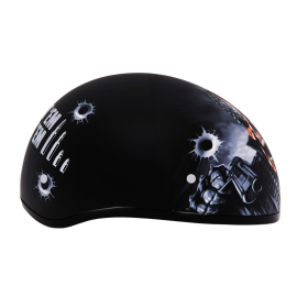 D.O.T. Daytona Skull Cap (Color: Come Get 'Em, size: L)