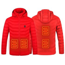 Male And Female Lightweight Electric Padded Jacket Usb Constant Temperature Electric Heating Padded Jacket (Color: red4, size: XXL)