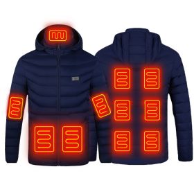 Male And Female Lightweight Electric Padded Jacket Usb Constant Temperature Electric Heating Padded Jacket (Color: blue11, size: XL)