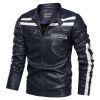 New Mens Motorcycle Bomber Jackets Male Autumn Winter PU Leather Slim Fit Biker Jacket Coat Man Faux Coats Outdoor