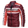 New Mens Motorcycle Bomber Jackets Male Autumn Winter PU Leather Slim Fit Biker Jacket Coat Man Faux Coats Outdoor