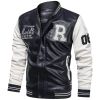 Men Leather Jacket Patchwork Biker Coat Motorcycle Jackets Mens Winter Casual Fleece Warm Coats Stripe Loose Outwear 2022 New