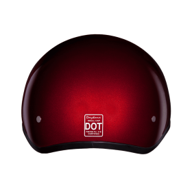 D.O.T. Daytona Skull Cap (Color: Black Cherry, size: S)