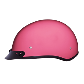 D.O.T. Daytona Skull Cap (Color: Hi Gloss Pink, size: XS)