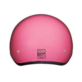 D.O.T. Daytona Skull Cap (Color: Hi Gloss Pink, size: S)