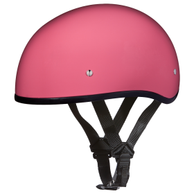 D.O.T. Daytona Skull Cap W/O Visor (Color: Hi Gloss Pink, size: 2XS)