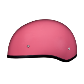 D.O.T. Daytona Skull Cap W/O Visor (Color: Hi Gloss Pink, size: XS)