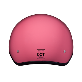 D.O.T. Daytona Skull Cap W/O Visor (Color: Hi Gloss Pink, size: S)