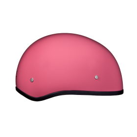 D.O.T. Daytona Skull Cap W/O Visor (Color: Hi Gloss Pink, size: M)