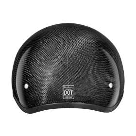 D.O.T. Daytona Skull Cap (Color: Grey Carbon Fiber, size: S)