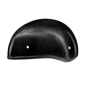 D.O.T. Daytona Skull Cap W/O Visor (Color: Grey Carbon Fiber, size: XS)