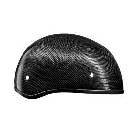 D.O.T. Daytona Skull Cap W/O Visor (Color: Grey Carbon Fiber, size: M)