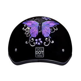 D.O.T. Daytona Skull Cap (Color: Butterfly, size: S)