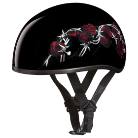 D.O.T. Daytona Skull Cap (Color: Barbed Roses, size: 2XS)