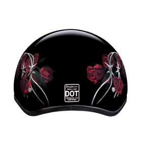 D.O.T. Daytona Skull Cap (Color: Barbed Roses, size: S)