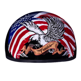 D.O.T. Daytona Skull Cap (Color: Freedom 2.0, size: 2XS)