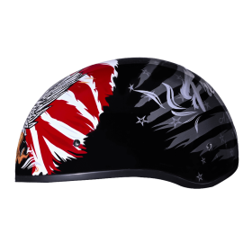 D.O.T. Daytona Skull Cap (Color: Freedom 2.0, size: S)