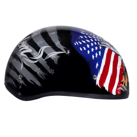 D.O.T. Daytona Skull Cap (Color: Freedom 2.0, size: L)