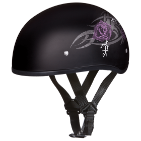 D.O.T. Daytona Skull Cap (Color: Purple Rose, size: XS)