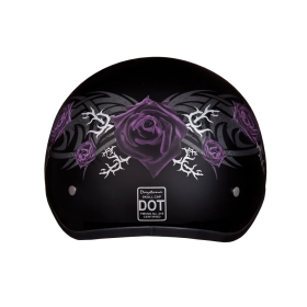 D.O.T. Daytona Skull Cap (Color: Purple Rose, size: 2XS)