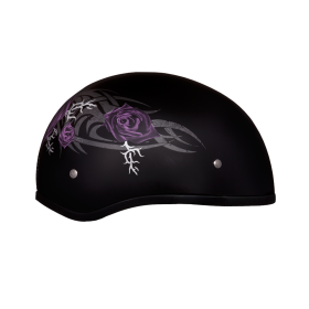 D.O.T. Daytona Skull Cap (Color: Purple Rose, size: L)