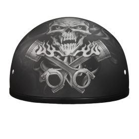 D.O.T. Daytona Skull Cap (Color: Pistons Skull, size: 2XS)