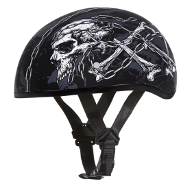 D.O.T. Daytona Skull Cap (Color: Skull Chains, size: 2XS)