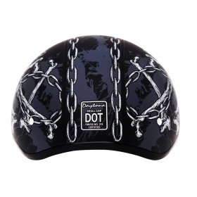 D.O.T. Daytona Skull Cap (Color: Skull Chains, size: S)