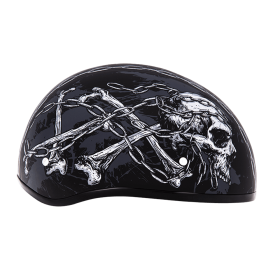 D.O.T. Daytona Skull Cap (Color: Skull Chains, size: M)