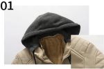 Mens Winter Warm Leather Jackets And Coats Faux Fur Biker Outerwear Fleece Lined Thick Thermal Motorcycle Tops Clothing