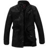 Mens Leather Jackets Winter Fleece Thermal Faux Motorcycle Jacket Stand Collar Casual Coats Zip Outerwear Plus Size 6XL