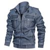 Winter New Men Leather Jacket Killer Vintage Motorcycle Faux Coat Fashion PU Plus Size Bomber Mens L-6XL