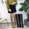 New Sexy Ladies Lace-up Over The Knee Boots Womens Plus Size Boots Shoes for Women Motorcycle Boots Winter Boots Punk Shoes998