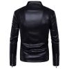 Mens Leather Jackets Bomber Fashion Men Faux Overcoat Motorcycle Cowboy Jacket Punk Thick Coats Clothing