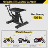 9.0"-16.5" Adjustable Steel Lift Stand 400 Lbs Heavy Duty Motorcycle Lift Repair Stand