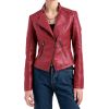 Womens Faux Leather Motorcycle Jacket