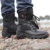 Men's Work Shoes Genuine Leather Waterproof Lace Up Tactical Boot Fashion Motorcycle Men Combat Ankle Military Army Boots