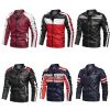 New Mens Motorcycle Bomber Jackets Male Autumn Winter PU Leather Slim Fit Biker Jacket Coat Man Faux Coats Outdoor