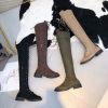 New Sexy Ladies Lace-up Over The Knee Boots Womens Plus Size Boots Shoes for Women Motorcycle Boots Winter Boots Punk Shoes998